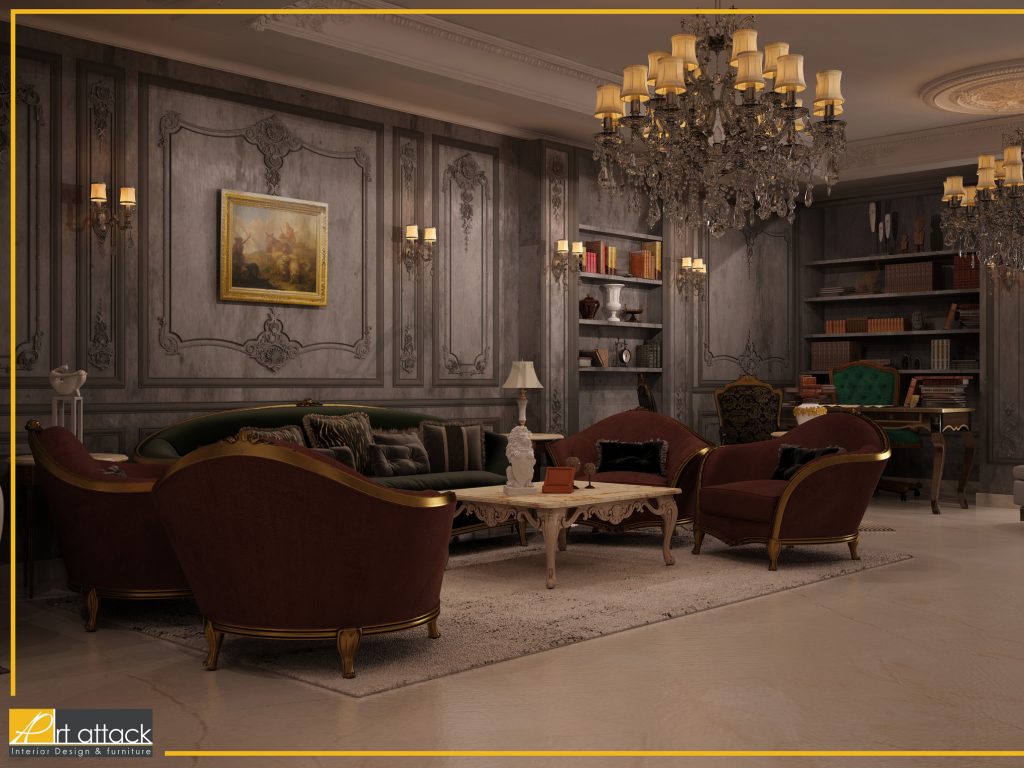 تشطيب كلاسيك:لشقة شيراتون